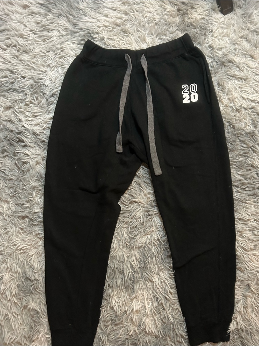 Black Women's Jogger Pants with 2020 Accent